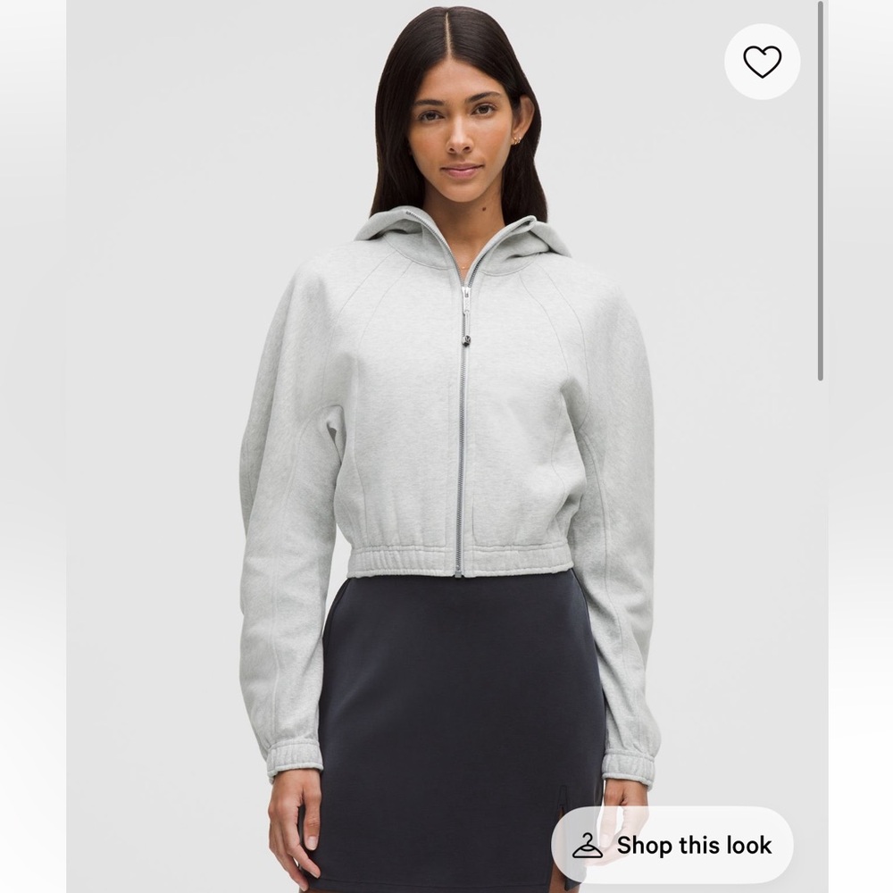 Lululemon Scuba Full-Zip Cropped Hoodie